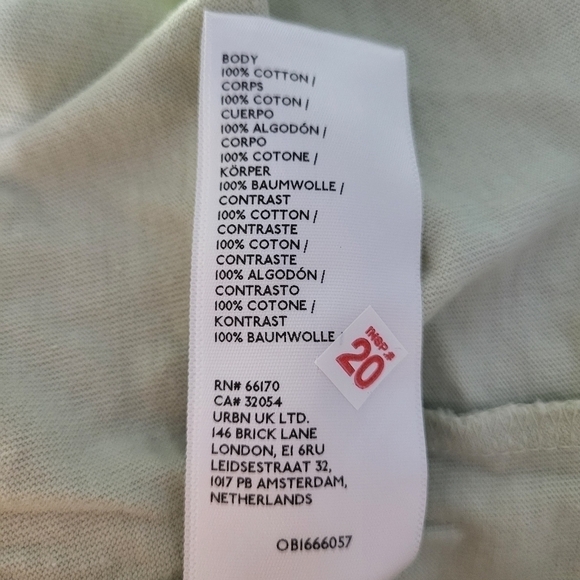 BDG Urban Outfitters Chartreuse Tee Large - Picture 5 of 8